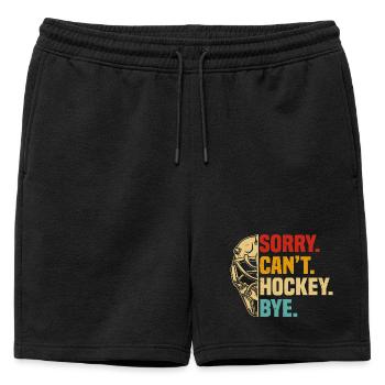 Hockey - Short de survêtement homme premium - noir - Devant - AI Model Male 178 light (178cm)