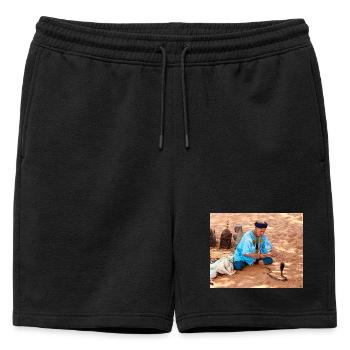 Sort du Serpent dans le Désert - Short de survêtement homme premium - noir - Devant - AI Model Male 178 light (178cm)