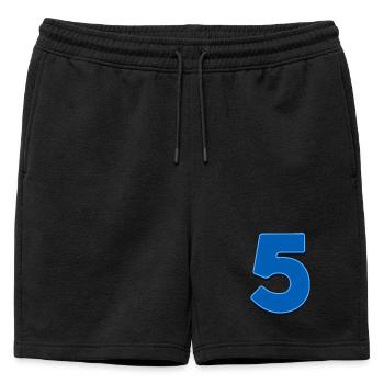 5 - Short de survêtement homme premium - noir - Devant - AI Model Male 178 light (178cm)