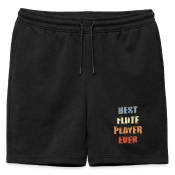 Meilleur flûtiste - Short de survêtement homme premium - noir - Devant - AI Model Male 178 light (178cm)