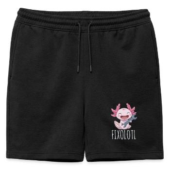 Mechanic of the Deep - Mens' Premium Organic Sweatshorts - black - Front - AI Model Male 178 light (178cm)