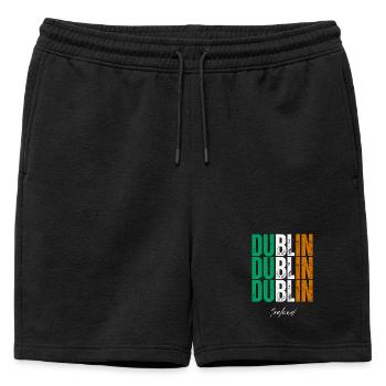 Dublin Irlande, souvenir de Dublin - Short de survêtement homme premium - noir - Devant - AI Model Male 178 light (178cm)