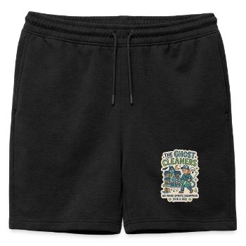 Humour de Ghost Cleaner Ghost Hunter - Short de survêtement homme premium - noir - Devant - AI Model Male 178 light (178cm)