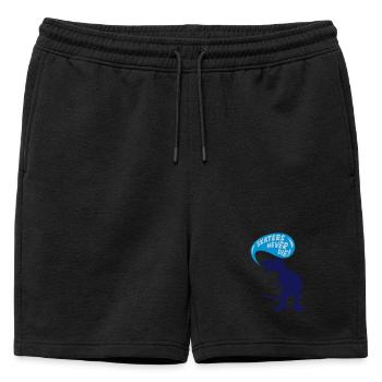 t-rex skater - Short de survêtement homme premium - noir - Devant - AI Model Male 178 light (178cm)