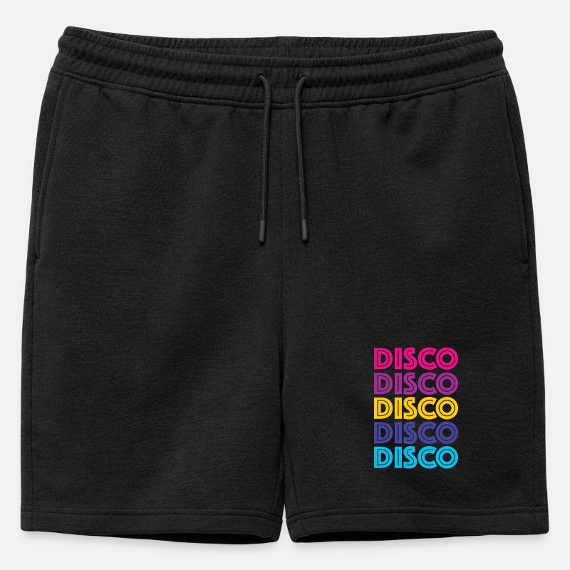 Disco Disco Disco - Männer Premium Organic Sweatshorts - Schwarz