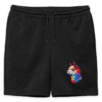 Alpaga - Short de survêtement homme premium - noir - Devant - AI Model Male 178 light (178cm)