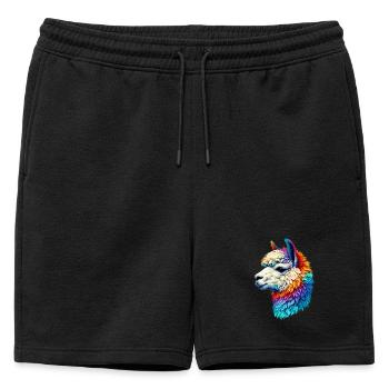 Alpaga - Short de survêtement homme premium - noir - Devant - AI Model Male 178 light (178cm)