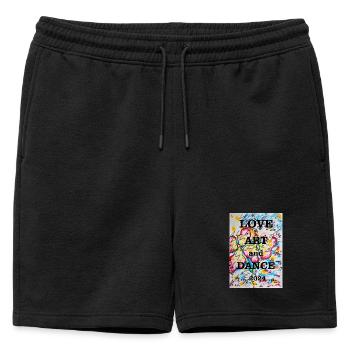 Demoiselle d’honneur - Short de survêtement homme premium - noir - Devant - AI Model Male 178 light (178cm)