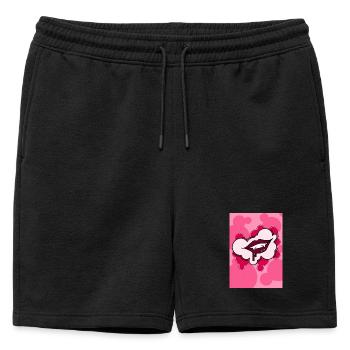 Vampire Kiss - Mens' Premium Organic Sweatshorts - black - Front - AI Model Male 178 light (178cm)
