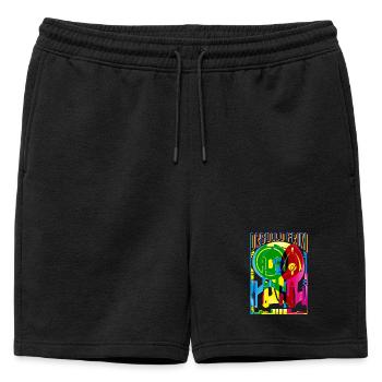 Fierté geek - Short de survêtement homme premium - noir - Devant - AI Model Male 178 light (178cm)