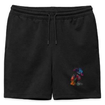 Art du sport automobile #motor #sport - Short de survêtement homme premium - noir - Devant - AI Model Male 178 light (178cm)