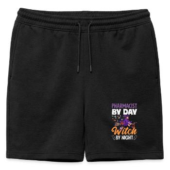 Apotheker Pharmazeutisch-technischer - Männer Premium Organic Sweatshorts - Schwarz - Vorne - AI Model Male 178 light (178cm)