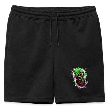 Crâne de bûcheron - Short de survêtement homme premium - noir - Devant - AI Model Male 178 light (178cm)