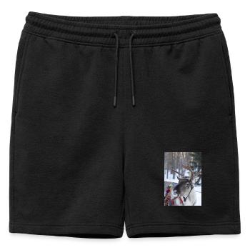 renne - Short de survêtement homme premium - noir - Devant - AI Model Male 178 light (178cm)