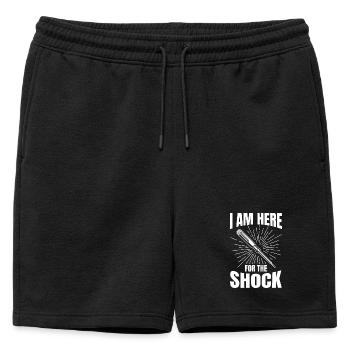 Lustiger Elektriker - Männer Premium Organic Sweatshorts - Schwarz - Vorne - AI Model Male 178 light (178cm)