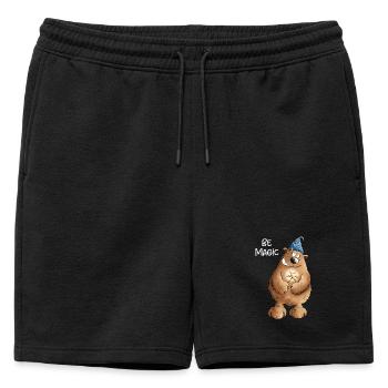 Soyez magicien magique Ours I magicien - Short de survêtement homme premium - noir - Devant - AI Model Male 178 light (178cm)