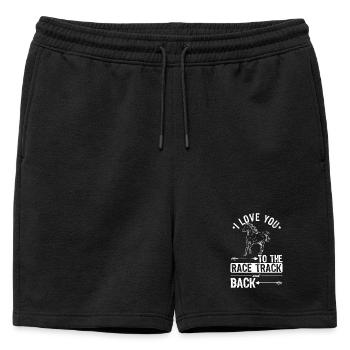 conception de chevaux de course - Short de survêtement homme premium - noir - Devant - AI Model Male 178 light (178cm)