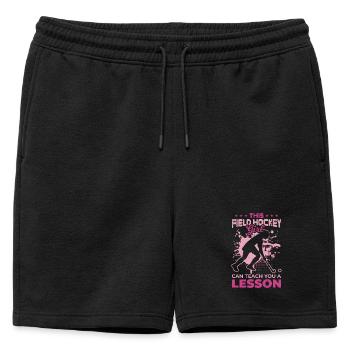 Joueur de hockey sur gazon - Short de survêtement homme premium - noir - Devant - AI Model Male 178 light (178cm)