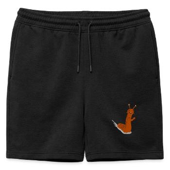 limace escargot slime trail slime slime - Short de survêtement homme premium - noir - Devant - AI Model Male 178 light (178cm)