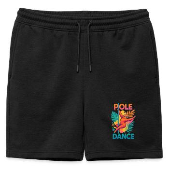Pole Dance paresseux Pole Dancer Drôle de cadeau - Short de survêtement homme premium - noir - Devant - AI Model Male 178 light (178cm)