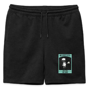 No Shortcuts Just Rise and Grind Motivation - Short de survêtement homme premium - noir - Devant - AI Model Male 178 light (178cm)