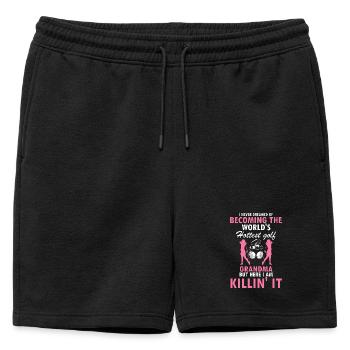 Pensez en dessous du par Croyez en vous Citation de golf - Short de survêtement homme premium - noir - Devant - AI Model Male 178 light (178cm)