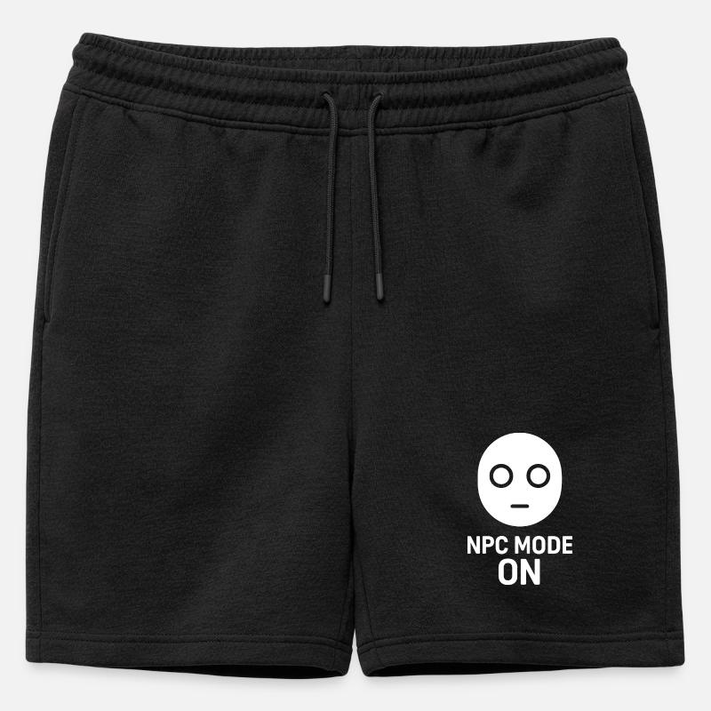 NPC Mode On - Männer Premium Organic Sweatshorts - Schwarz