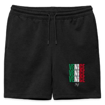 Venise Italie, souvenir de Venise - Short de survêtement homme premium - noir - Devant - AI Model Male 178 light (178cm)
