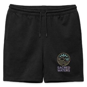 Eaux sacrées (Heilige Wasser) - Short de survêtement homme premium - noir - Devant - AI Model Male 178 light (178cm)
