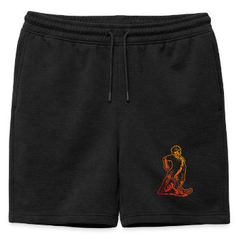 Style floorball pour toutes les occasions - Short de survêtement homme premium - noir - Devant - AI Model Male 178 light (178cm)