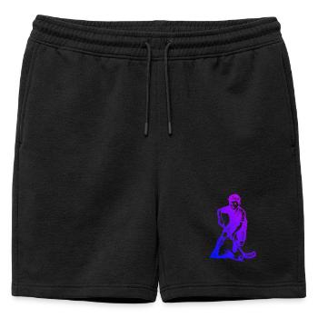Style floorball pour toutes les occasions - Short de survêtement homme premium - noir - Devant - AI Model Male 178 light (178cm)
