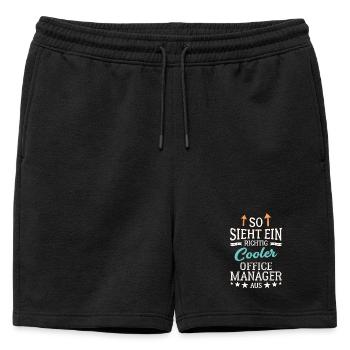 Cool Office Manager Team Leadership Office - Short de survêtement homme premium - noir - Devant - AI Model Male 178 light (178cm)