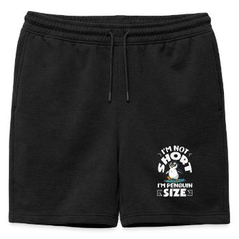 Pingouin mignon - Cadeau pour l’amoureux des manchots - Short de survêtement homme premium - noir - Devant - AI Model Male 178 light (178cm)