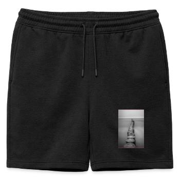 Brise-lames/ Buhne à Zingst - Fischland Darß - Short de survêtement homme premium - noir - Devant - AI Model Male 178 light (178cm)
