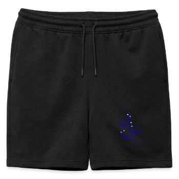 Snailmeeting © Chyropterum Innoxius - Mens' Premium Organic Sweatshorts - black - Front - AI Model Male 178 light (178cm)