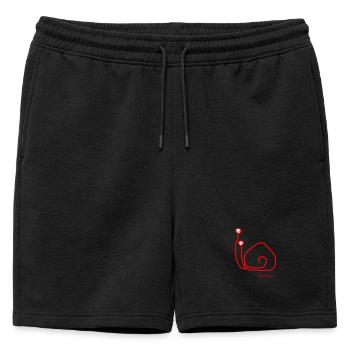Escargotsolomeeting © Chyropterum Innoxius - Short de survêtement homme premium - noir - Devant - AI Model Male 178 light (178cm)