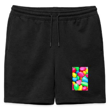 Bonbons - Short de survêtement homme premium - noir - Devant - AI Model Male 178 light (178cm)