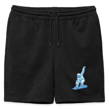 Ski Sports d’hiver Hockey sur glace Skieurs d’hiver - Short de survêtement homme premium - noir - Devant - AI Model Male 178 light (178cm)