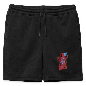 Je ne me déplace pas, je recharge - Short de survêtement homme premium - noir - Devant - AI Model Male 178 light (178cm)