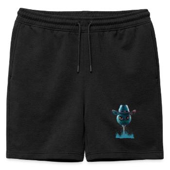 Les yeux de la jungle : la balle de golf de cow-boy - Short de survêtement homme premium - noir - Devant - AI Model Male 178 light (178cm)