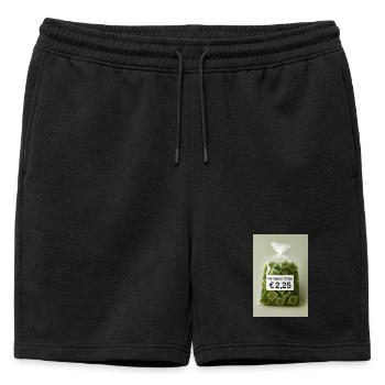 Étiquette de prix des puces informatiques - Short de survêtement homme premium - noir - Devant - AI Model Male 178 light (178cm)