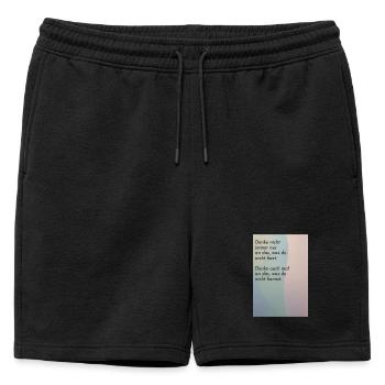 Pensez à ce que vous ne pouvez pas faire - Short de survêtement homme premium - noir - Devant - AI Model Male 178 light (178cm)