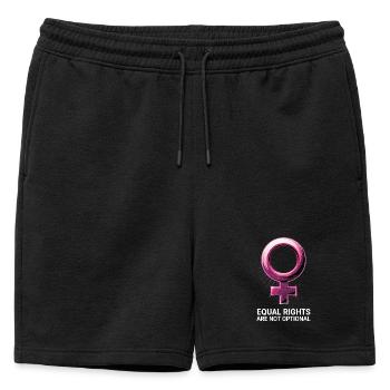  Equal Rights Are Not Optional Feminismus - Männer Premium Organic Sweatshorts - Schwarz - Vorne - AI Model Male 178 light (178cm)