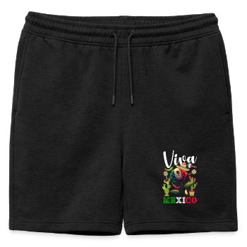 Fierté du Mexique & Maison Drapeau du Mexique - Short de survêtement homme premium - noir - Devant - AI Model Male 178 light (178cm)