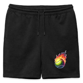 Tennis - Short de survêtement homme premium - noir - Devant - AI Model Male 178 light (178cm)