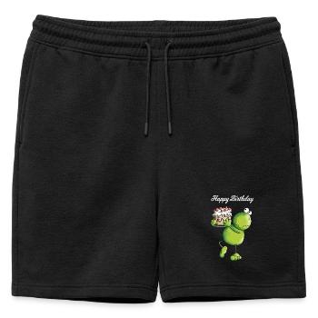 Grenouille d'anniversaire - Short de survêtement homme premium - noir - Devant - AI Model Male 178 light (178cm)