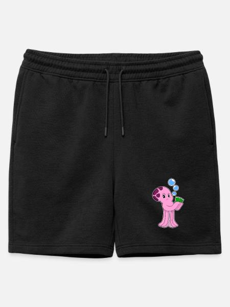 Krake Poker Poker Cards - Mens' Premium Organic Sweatshorts - black