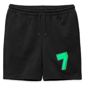 Numéro 7 Numéro Sept - Short de survêtement homme premium - noir - Devant - AI Model Male 178 light (178cm)
