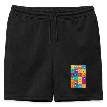 Motivation - Short de survêtement homme premium - noir - Devant - AI Model Male 178 light (178cm)
