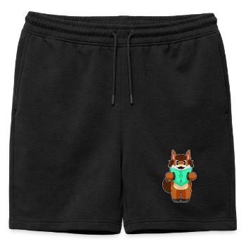 Livre sur les chevaux - Short de survêtement homme premium - noir - Devant - AI Model Male 178 light (178cm)